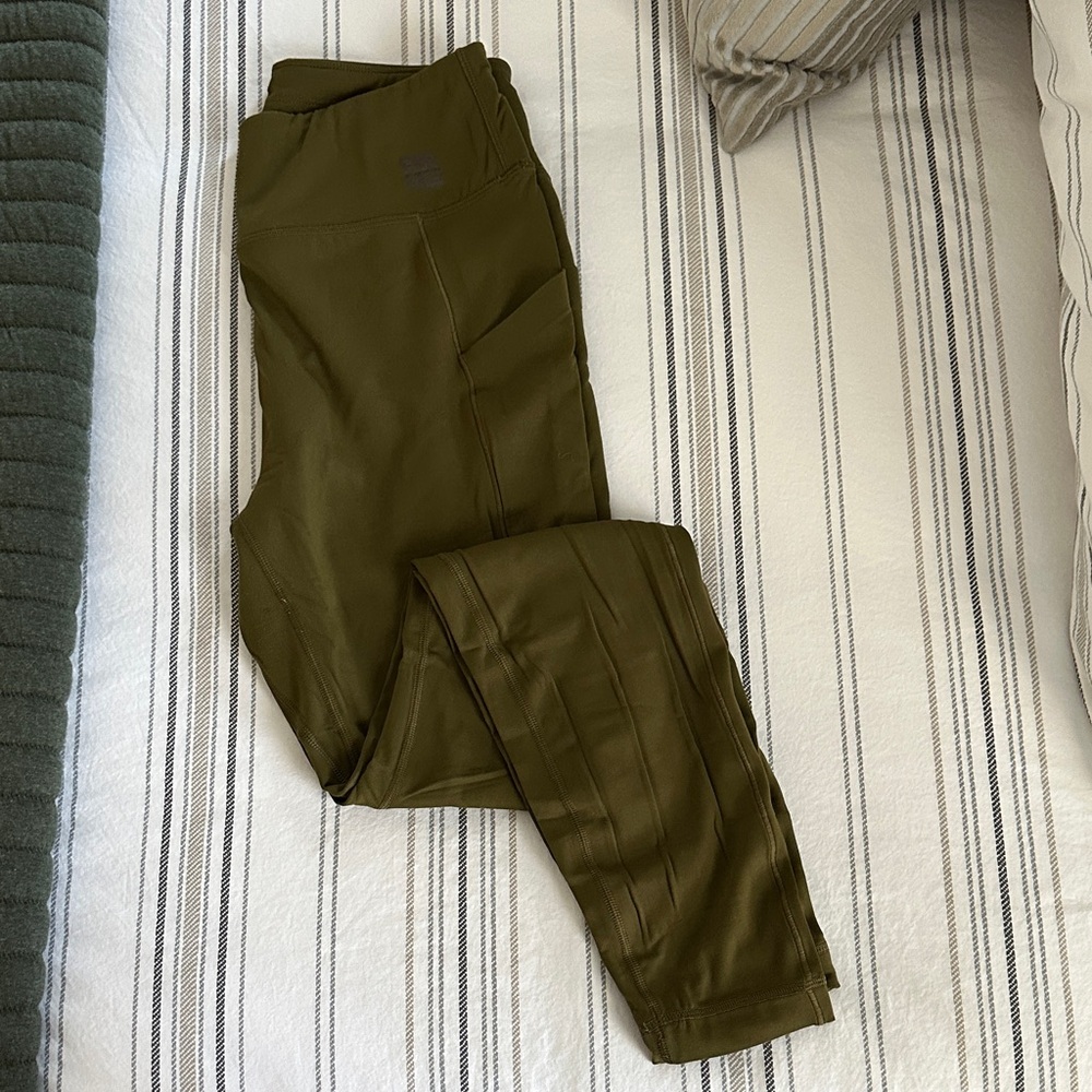 Duluth Trading Co Olive Green Leggings